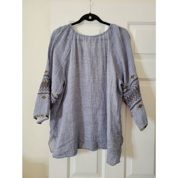 Johnny was embroidered blouse XL - Picture 3 of 9